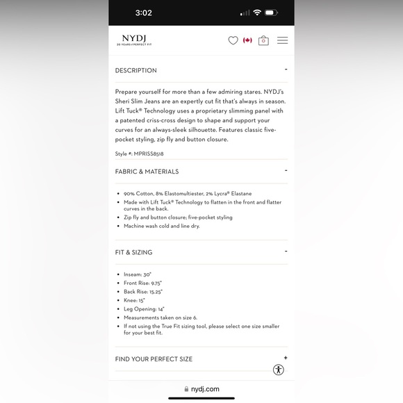 Like new NYDJ Sheri slim - Picture 4 of 8